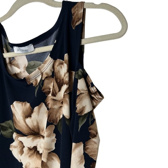 MY Bump Addison Maternity Navy Floral Cold Shoulder Fall Bodycon Dress size XL - Picture 11 of 16